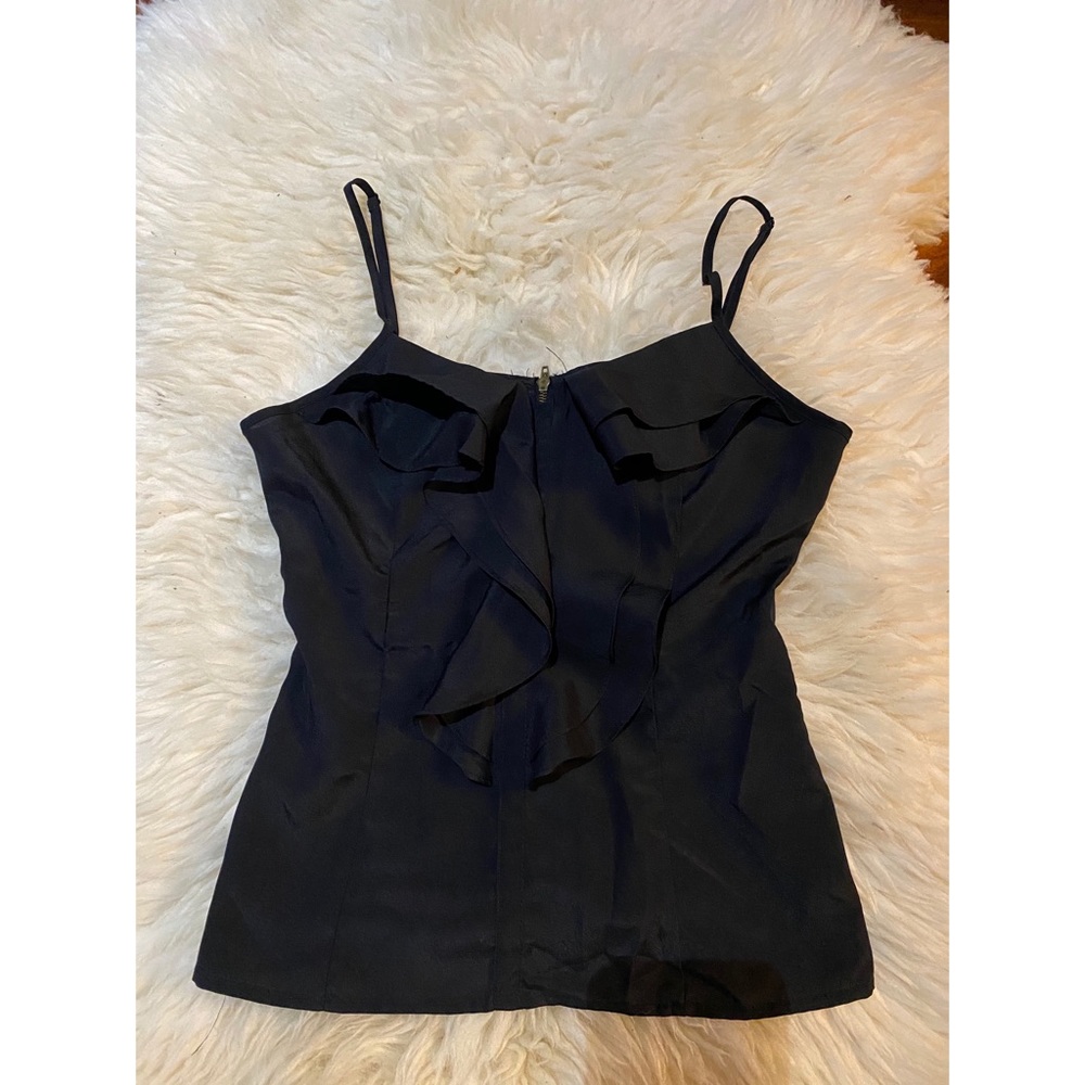 Miley Cyrus x Max Azria - Black Ruffle Top